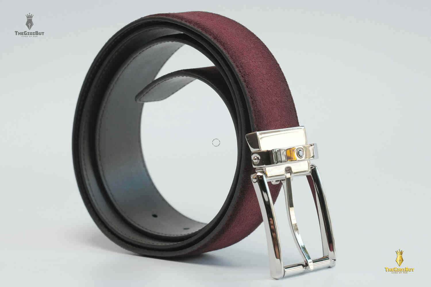 Thắt lưng Montblanc Casual Line 35 mm Burgundy Belt 116723