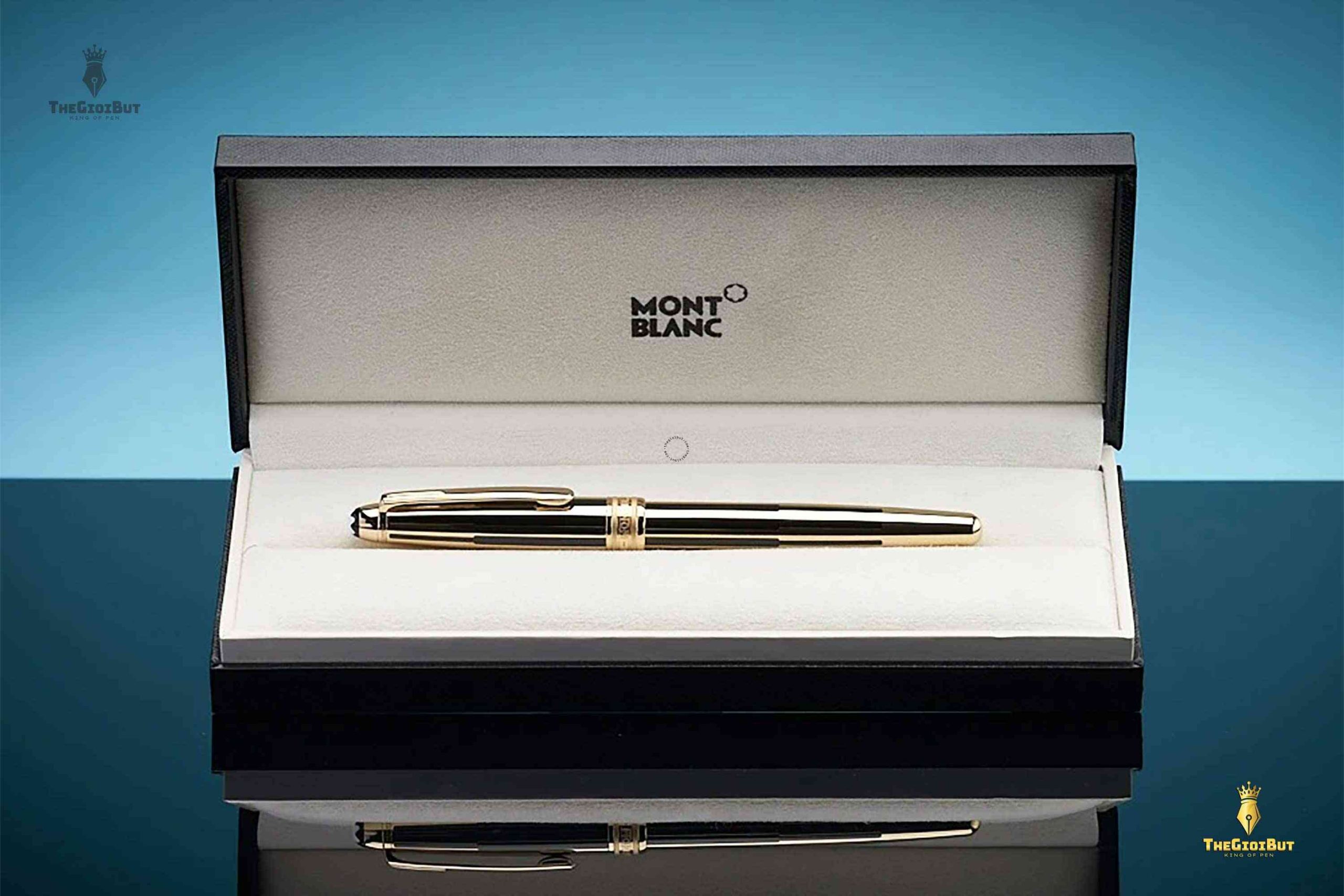 Bút dạ bi Montblanc Meisterstuck Solitaire Gold and Black Classique Rollerball 35982