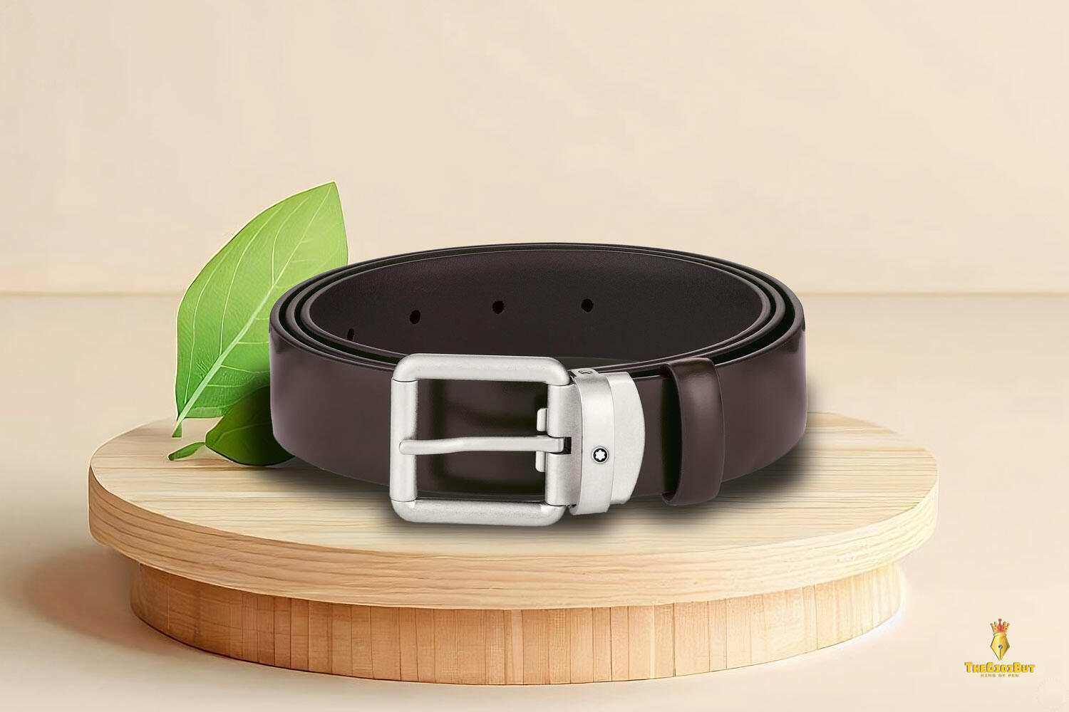 Thắt lưng Montblanc Brushed Brown 30mm Leather Belt MB129452