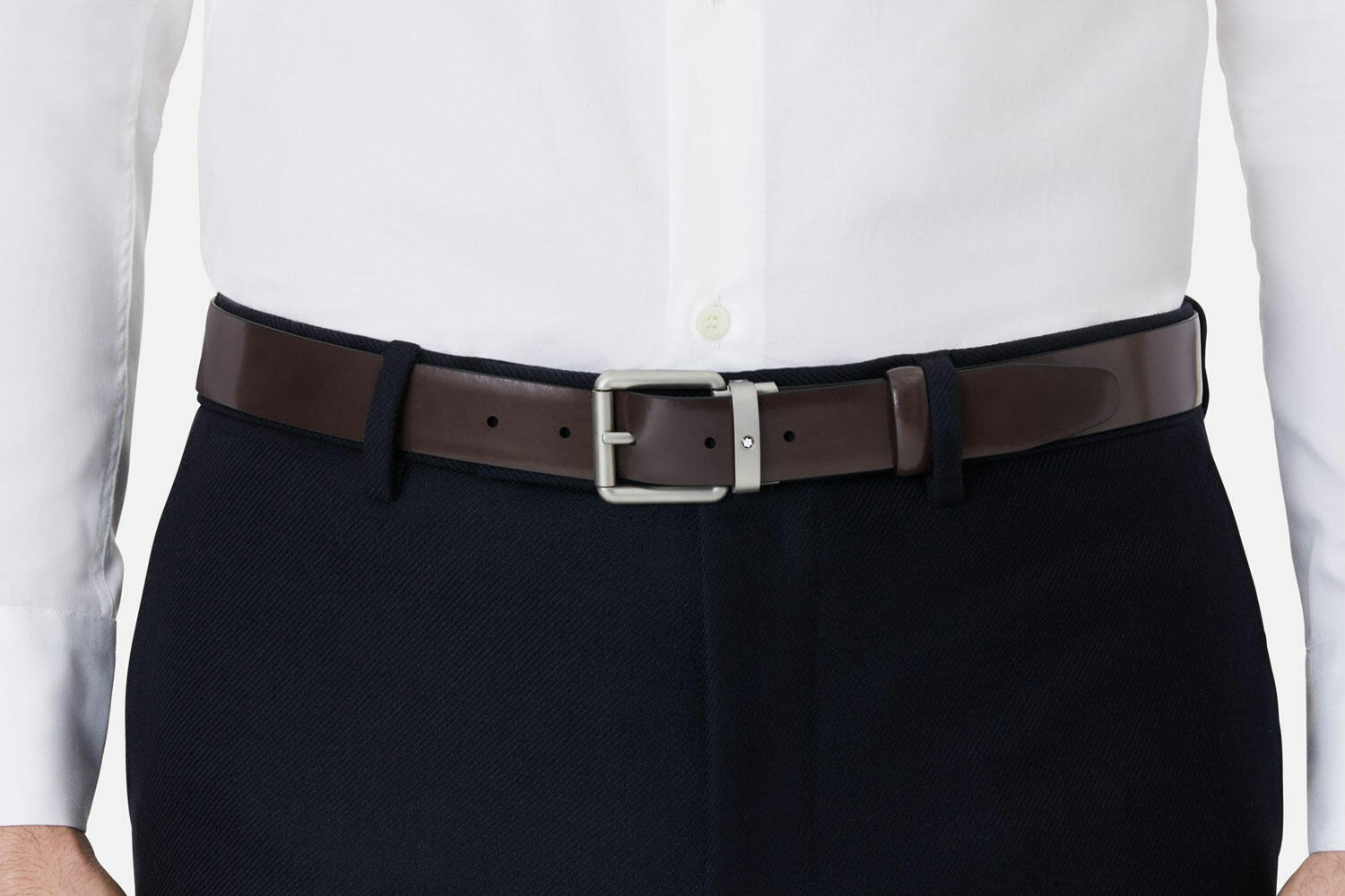 Thắt lưng Montblanc Brushed Brown 30mm Leather Belt MB129452