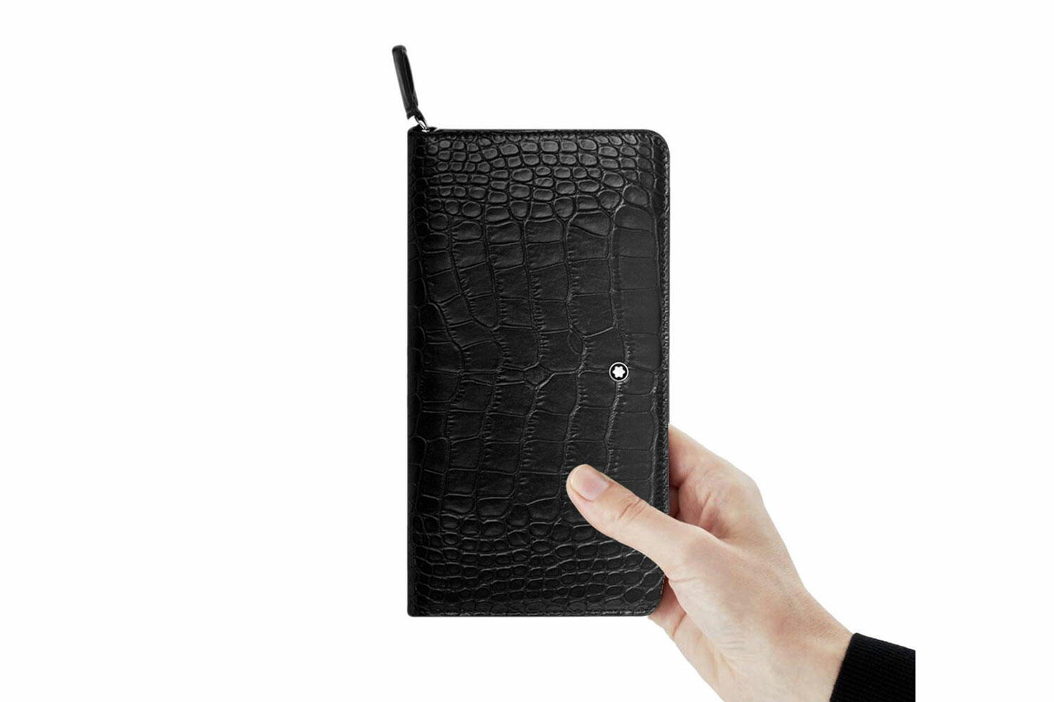 Ví cầm tay Montblanc Meisterstuck Selection Black Long Wallet 12cc MB112664