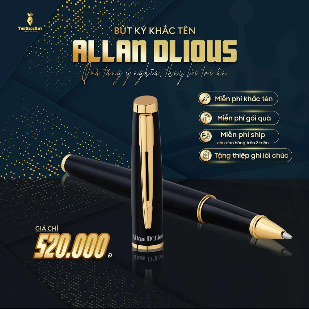 Bút dạ bi Allan D'lious 120RGBK