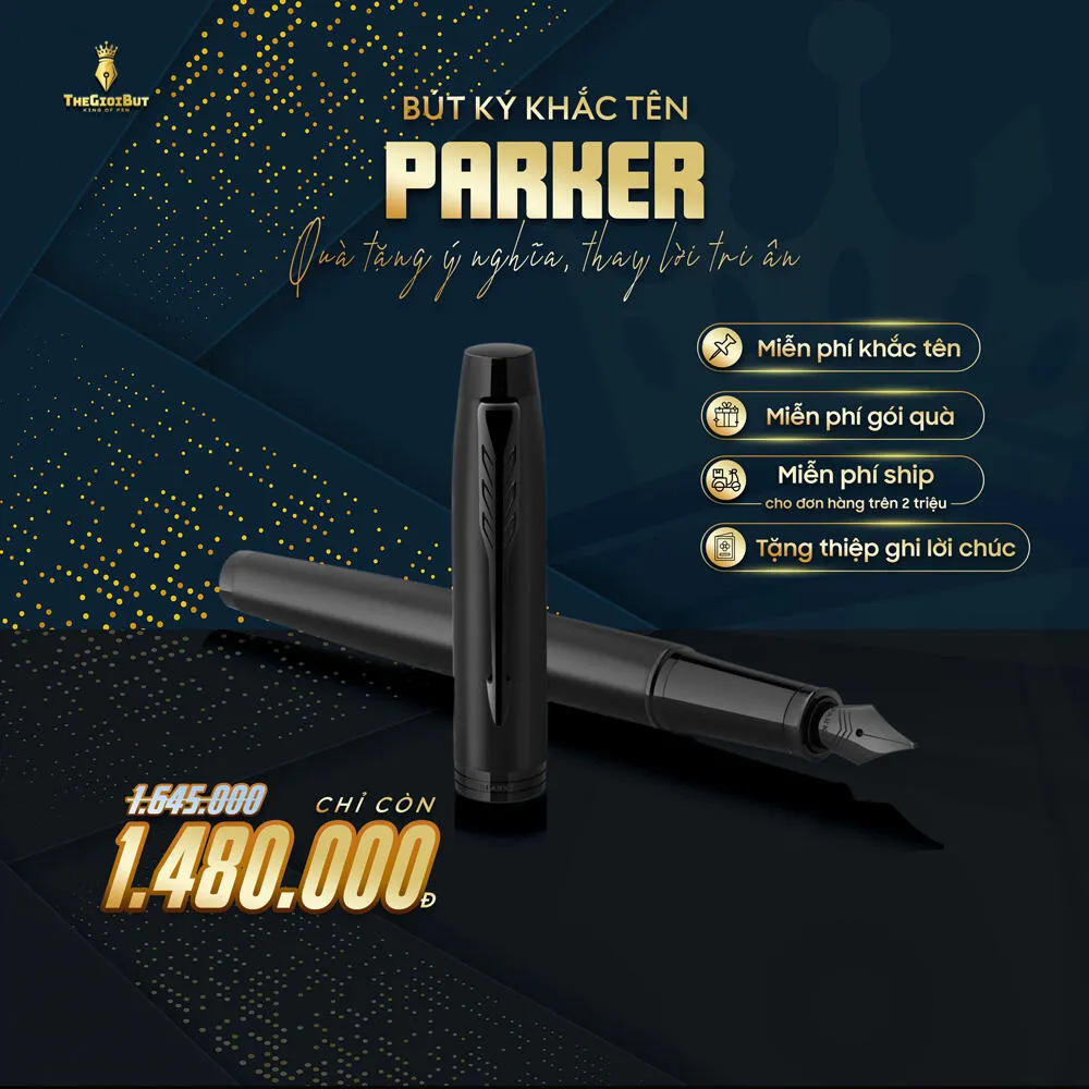 Bút máy Parker IM Achromatic Black Fountain Pen 2127742