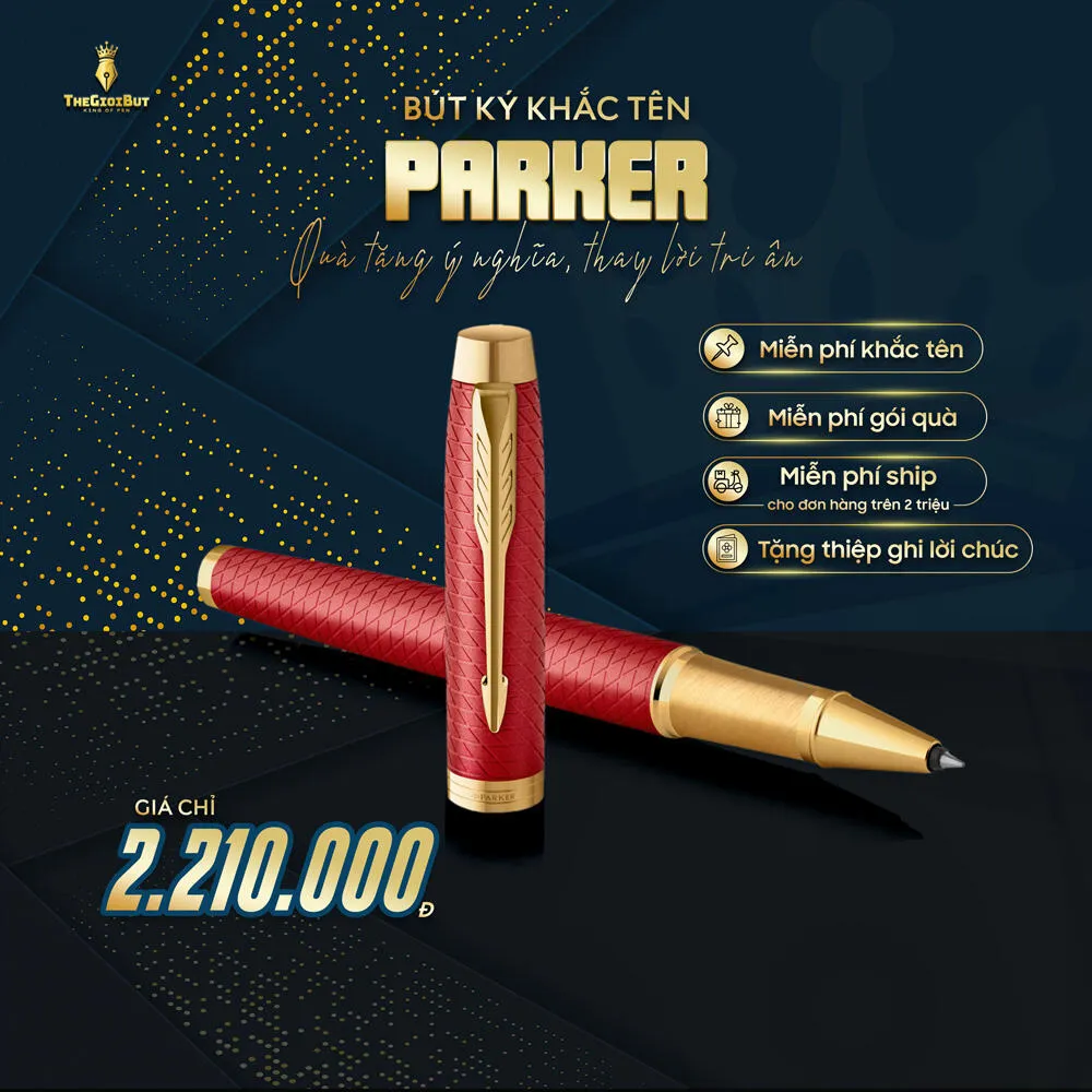 Bút dạ bi Parker IM Premium Red GT Rollerball Pen 2143647