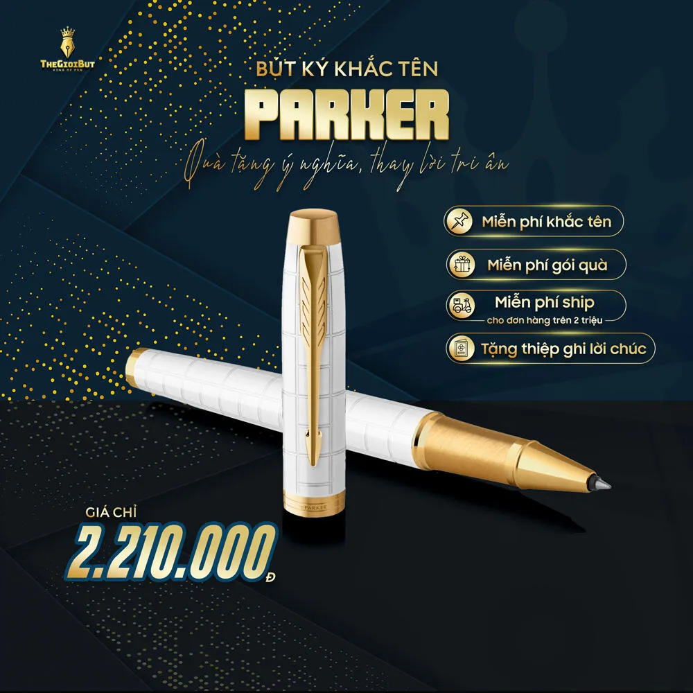 Bút dạ bi Parker IM Premium Pearl GT Rollerball Pen 2143646