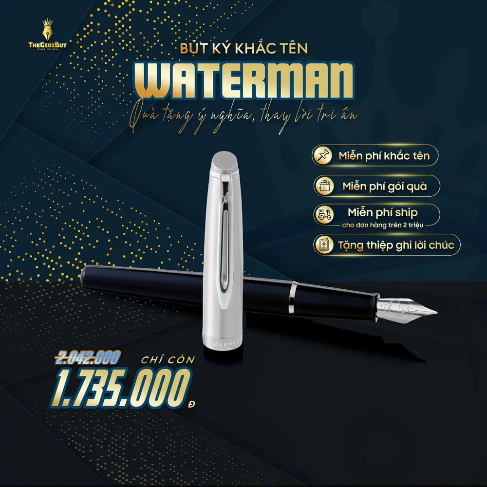 Bút máy Waterman Embleme Blue CT Fountain Pen 2157246