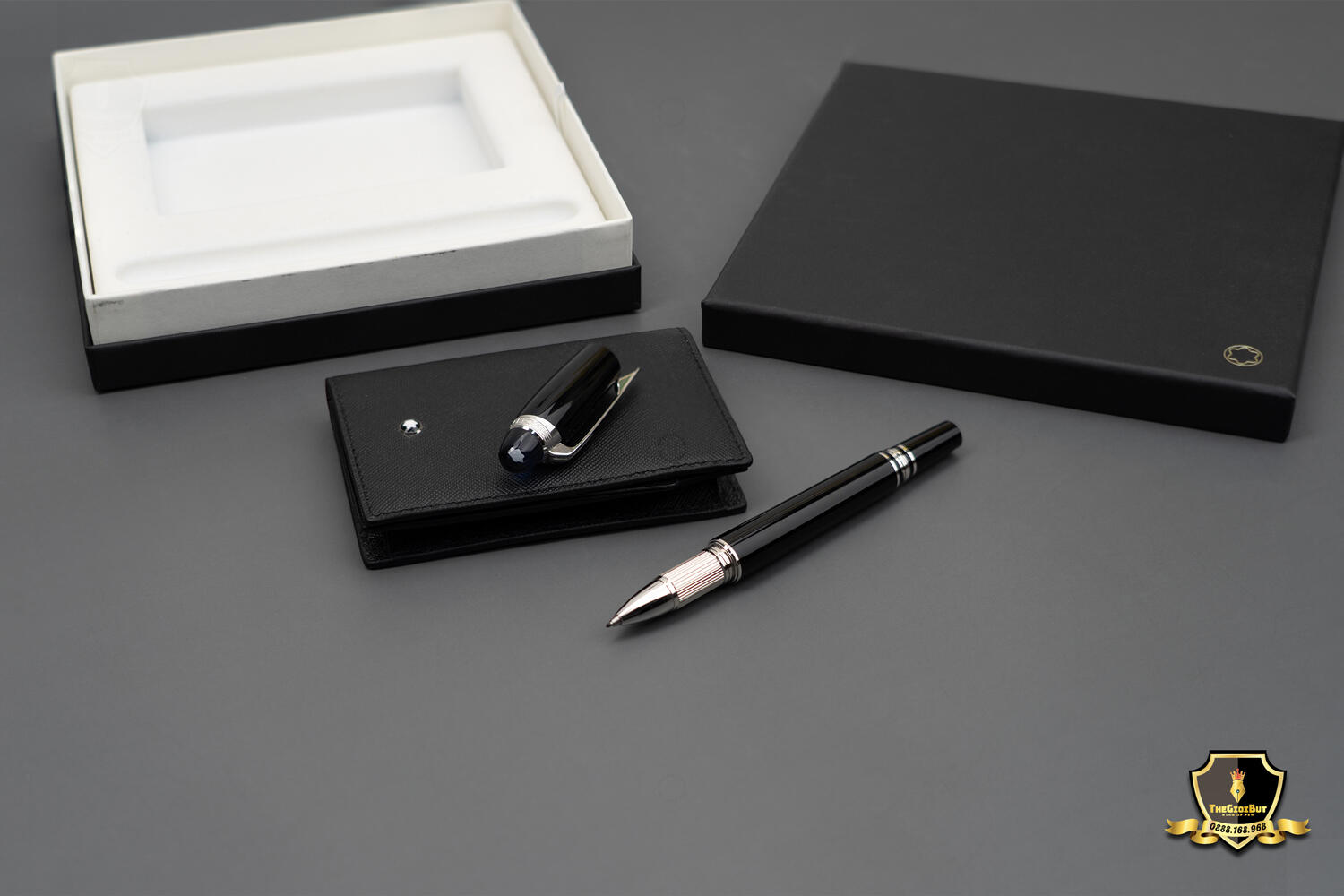 Set Montblanc Starwalker Fineliner And Sartorial Business Card Holder Mb130450 11