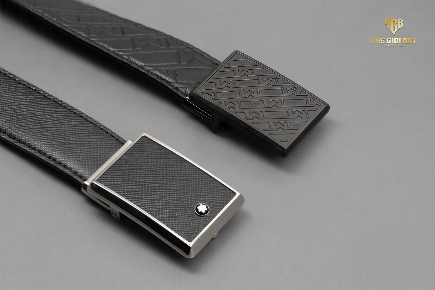 Montblanc Black 30 Mm Leather Belt Mb114421 801