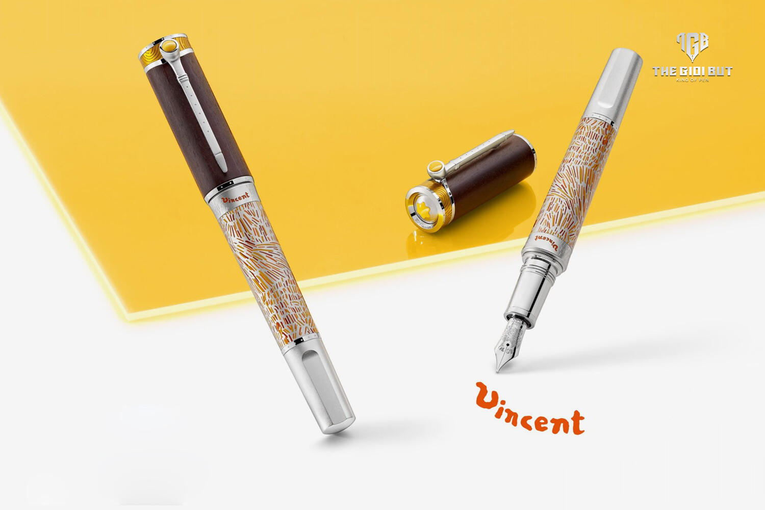 Montblanc Masters Of Art Homage To Vincent Van Gogh Limited Edition 4810 Rollerball Pen Mb129156 807
