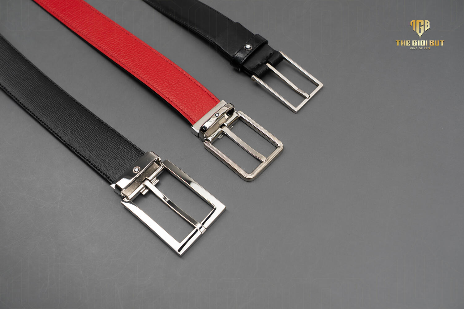 Montblanc Rectangular Shiny Stainless Steel Pin Buckle Mb114435 802