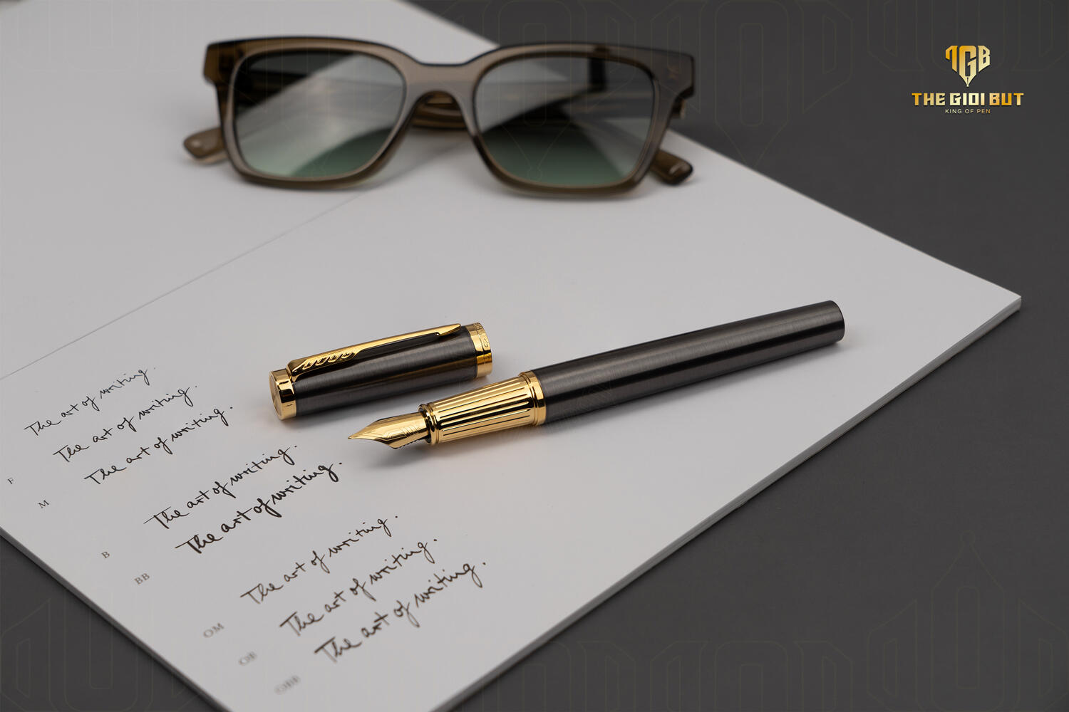 Parker Ingenuity Grey Lacquer Gt Fountain Pen 2213725 802