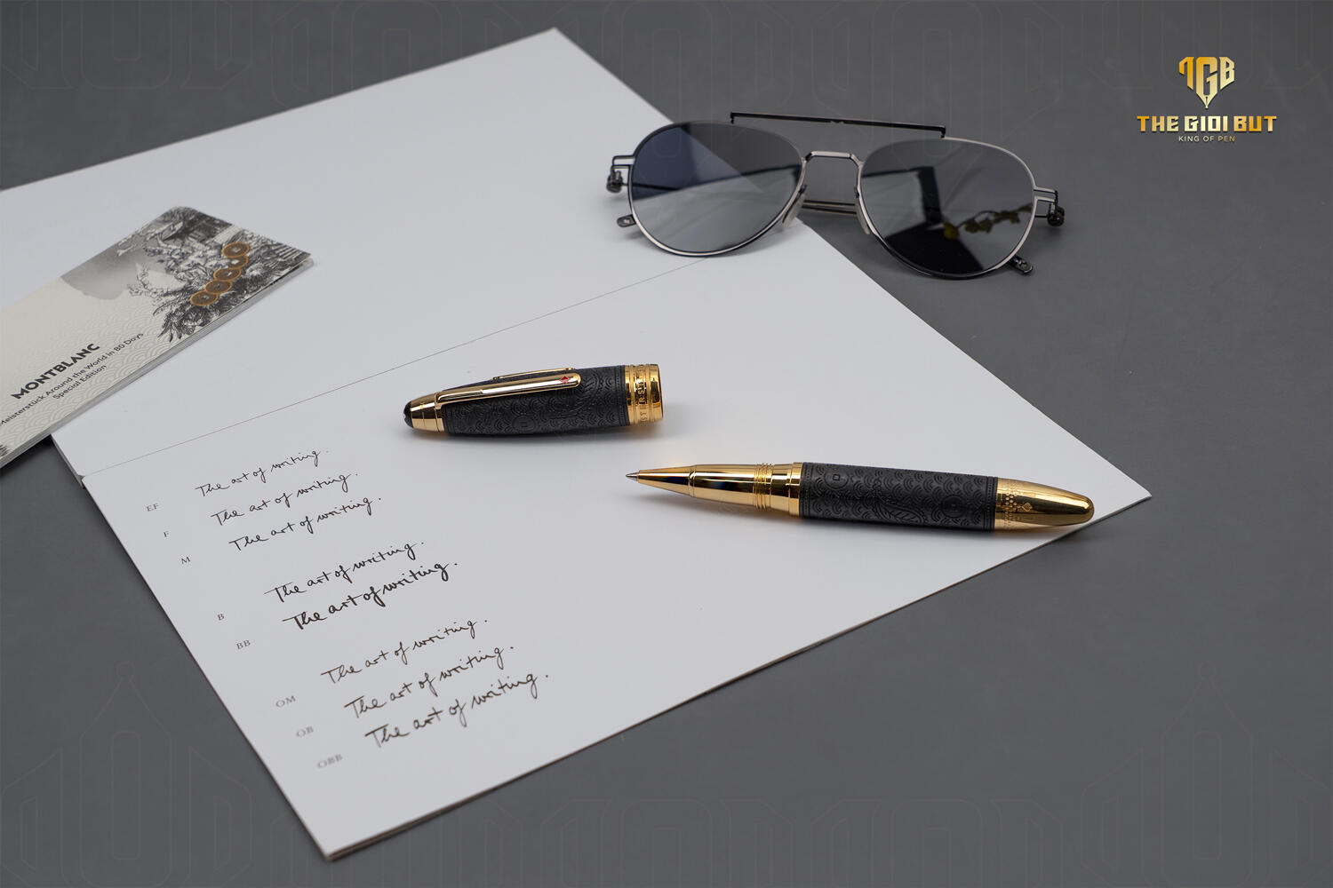 Montblanc Meisterstuck Around The World In 80 Days Solitaire Legrand Rollerball Pen Mb128486 803