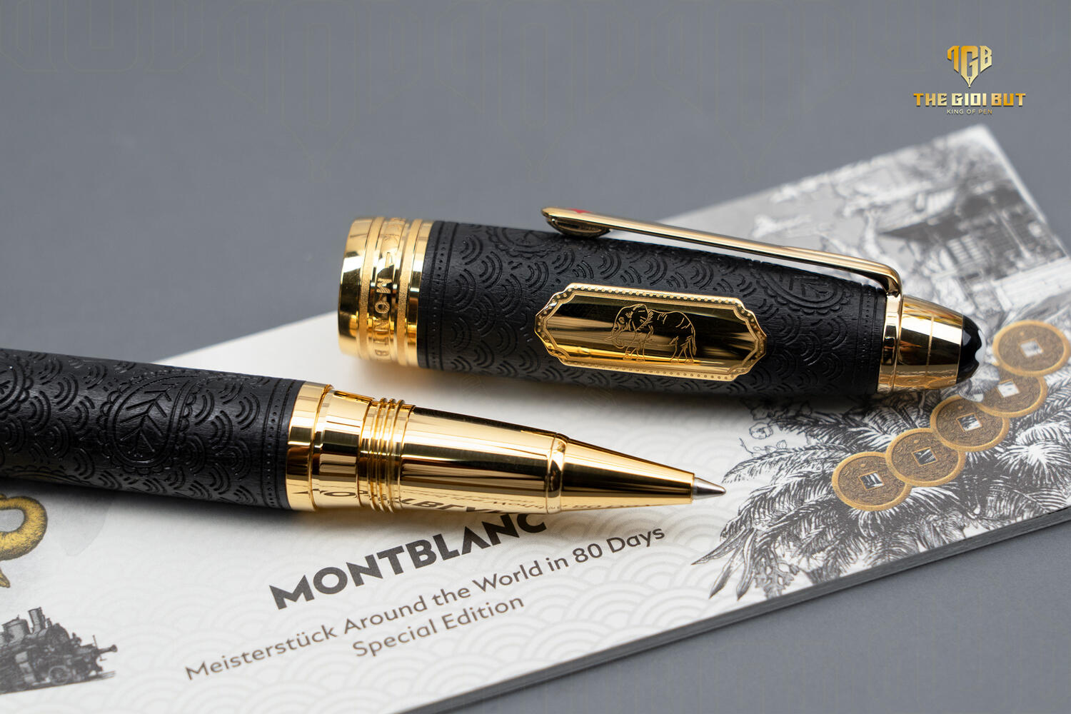 Montblanc Meisterstuck Around The World In 80 Days Solitaire Legrand Rollerball Pen Mb128486 804