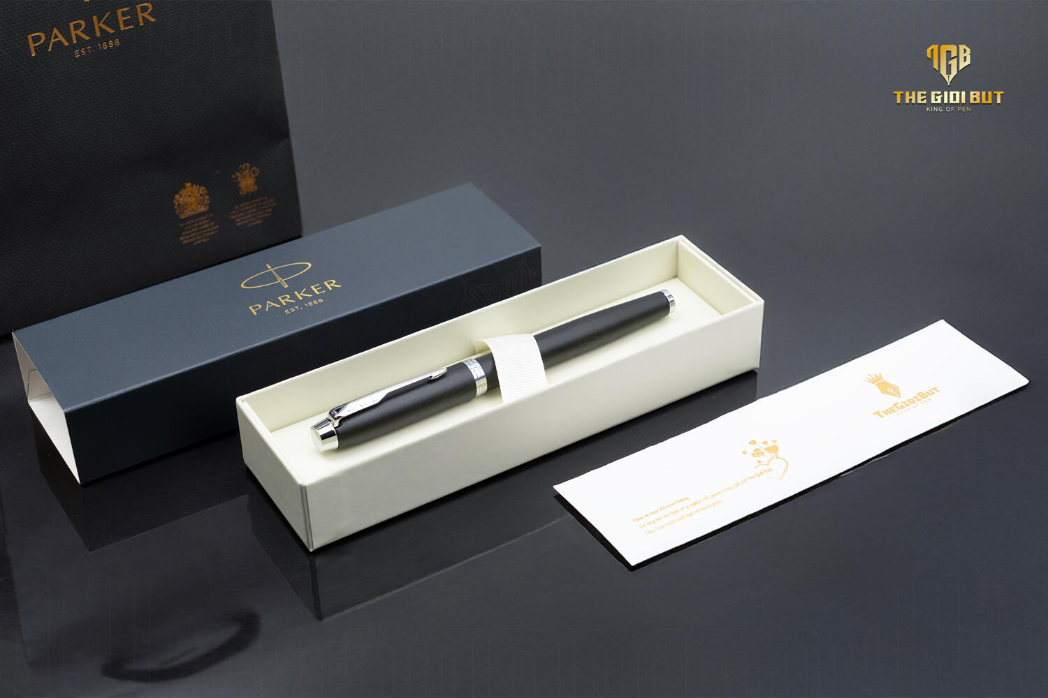 Parker Im 2017 Matte Black Lacquer Ct Rollerball Pen 2143634 Box