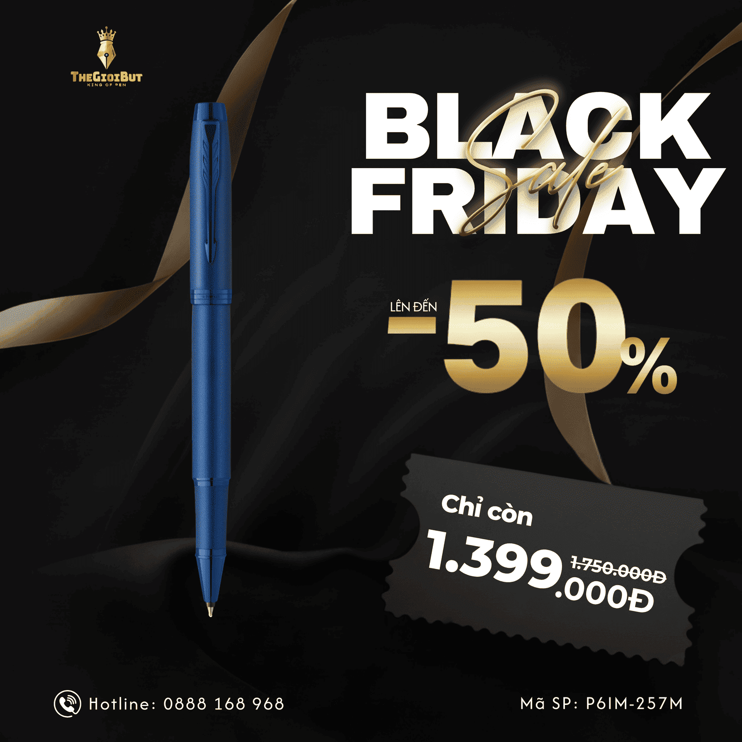 Black Friday 2025 But Da Bi Parker Im Monochrome Blue Rollerball 2172965