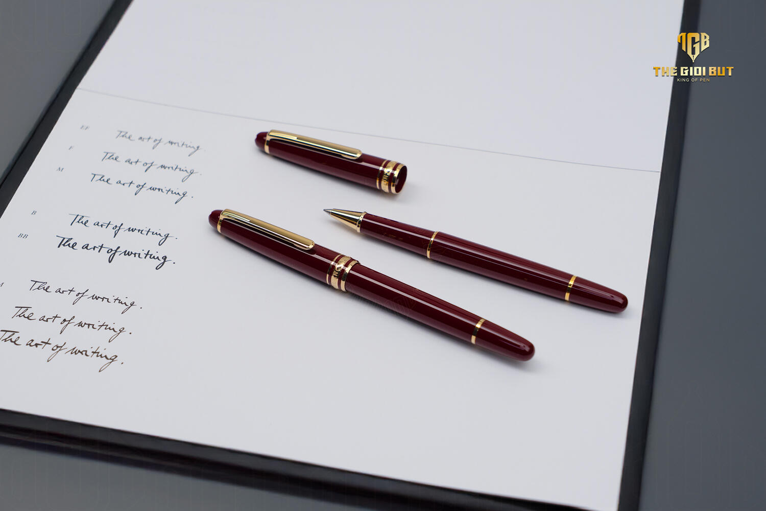 Montblanc Meisterstuck Classique Burgundy Red Rollerball Pen Mb133007 804 Optimized