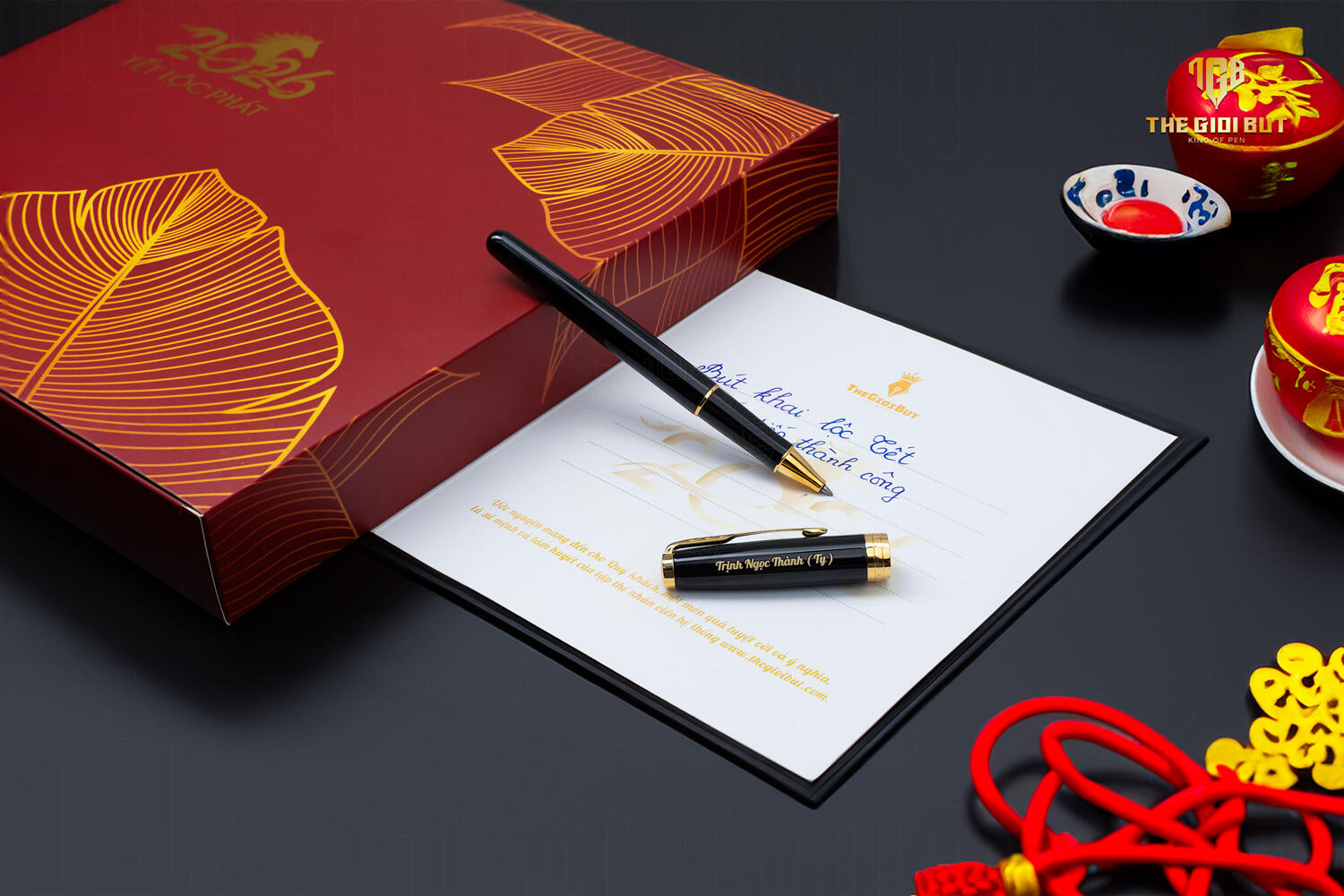 Bo Qua Tang Tet Loc Phat 2026 Parker Sonnet Black Rb 802