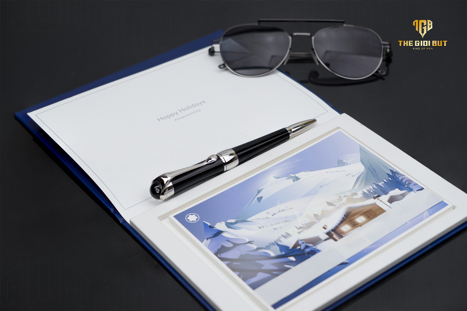 Montblanc Etoile De Sand Black Ballpoint Pen Mb103379 801