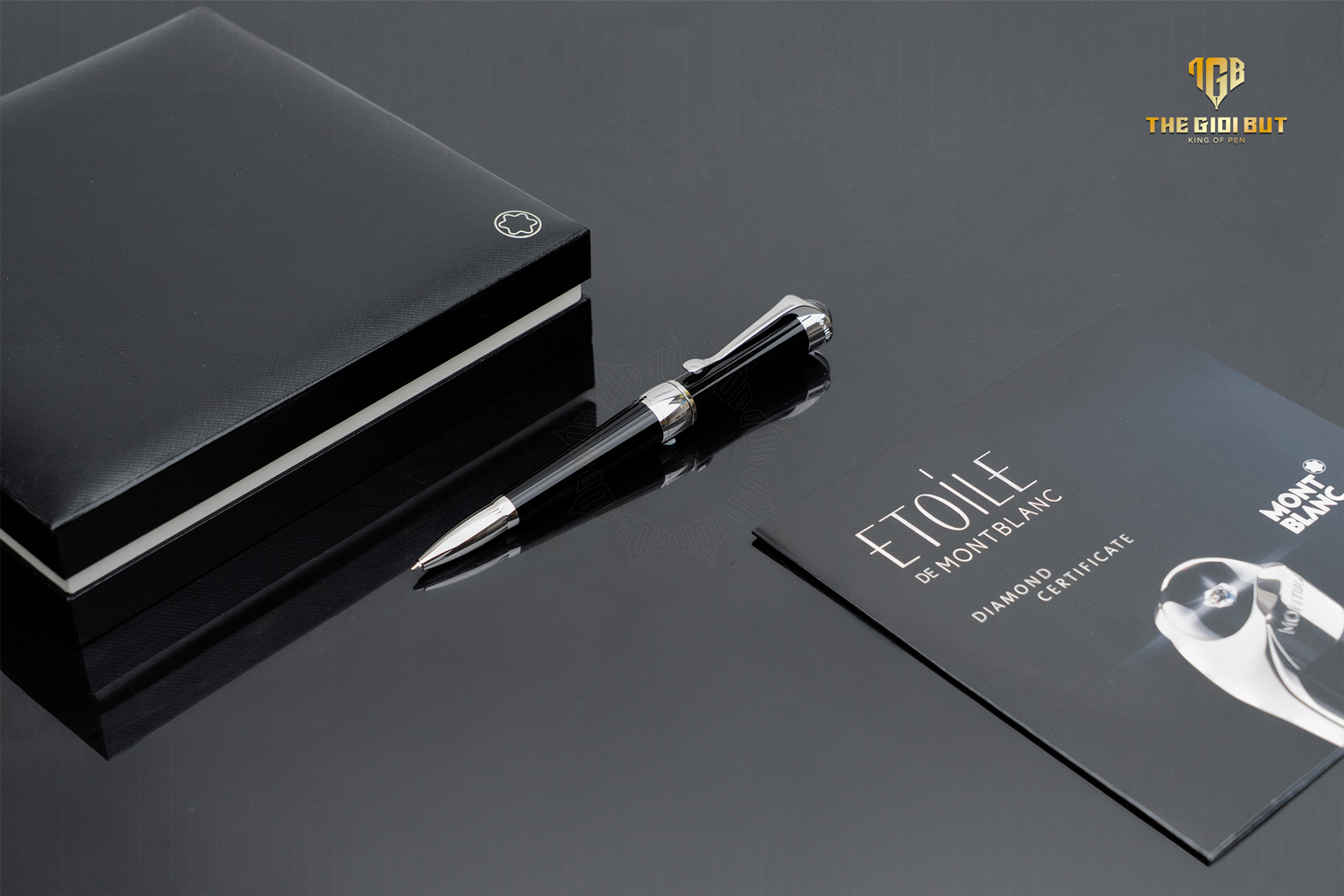 Montblanc Etoile De Sand Black Ballpoint Pen Mb103379 803