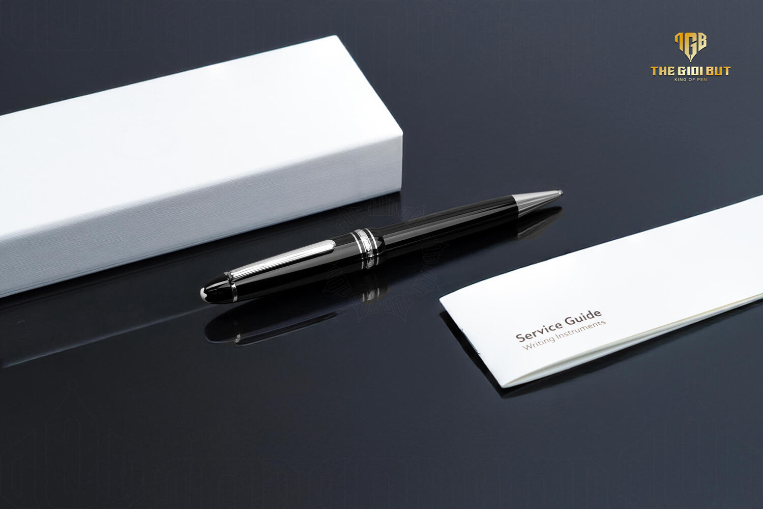 Montblanc Meisterstuck Platinum Coated Legrand Ballpoint Pen Mb132450 Box