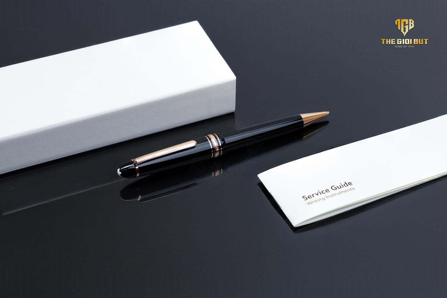 Montblanc Meisterstuck Rose Gold Coated Legrand Ballpoint Pen Mb132482 Box