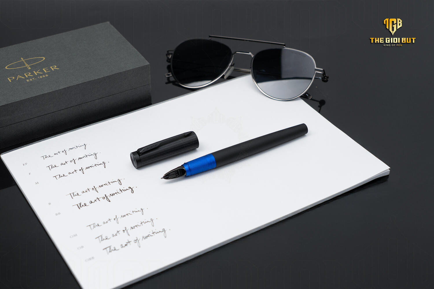 Parker Ingenuity Slim 5th Deluxe Black Blue 2172201 801