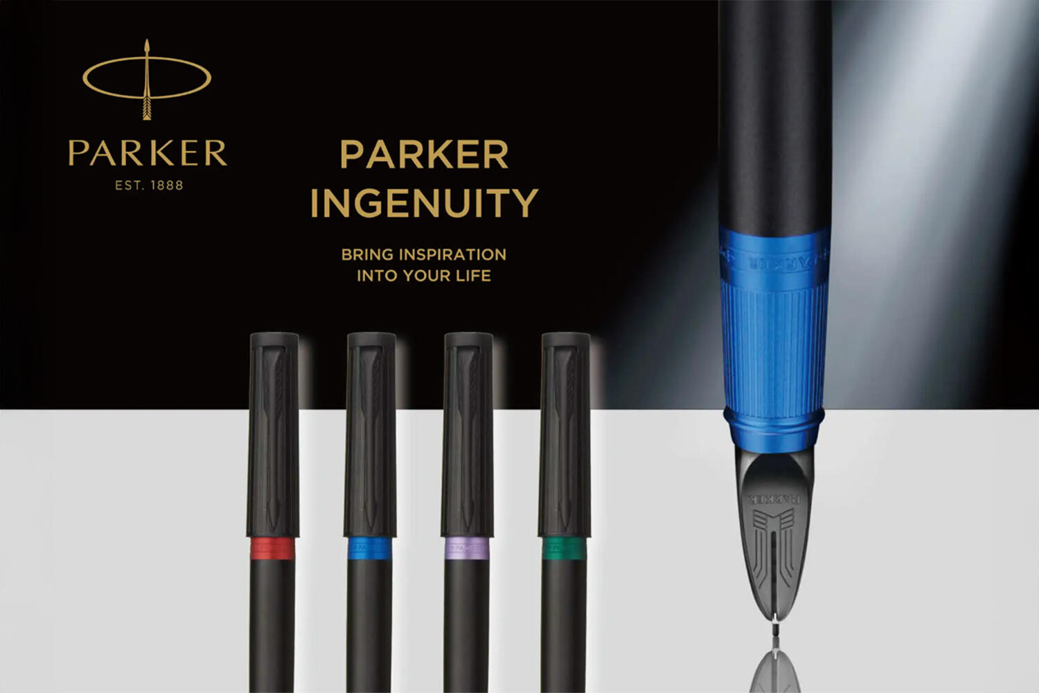Parker Ingenuity Slim 5th Deluxe Black Blue 2172201 814