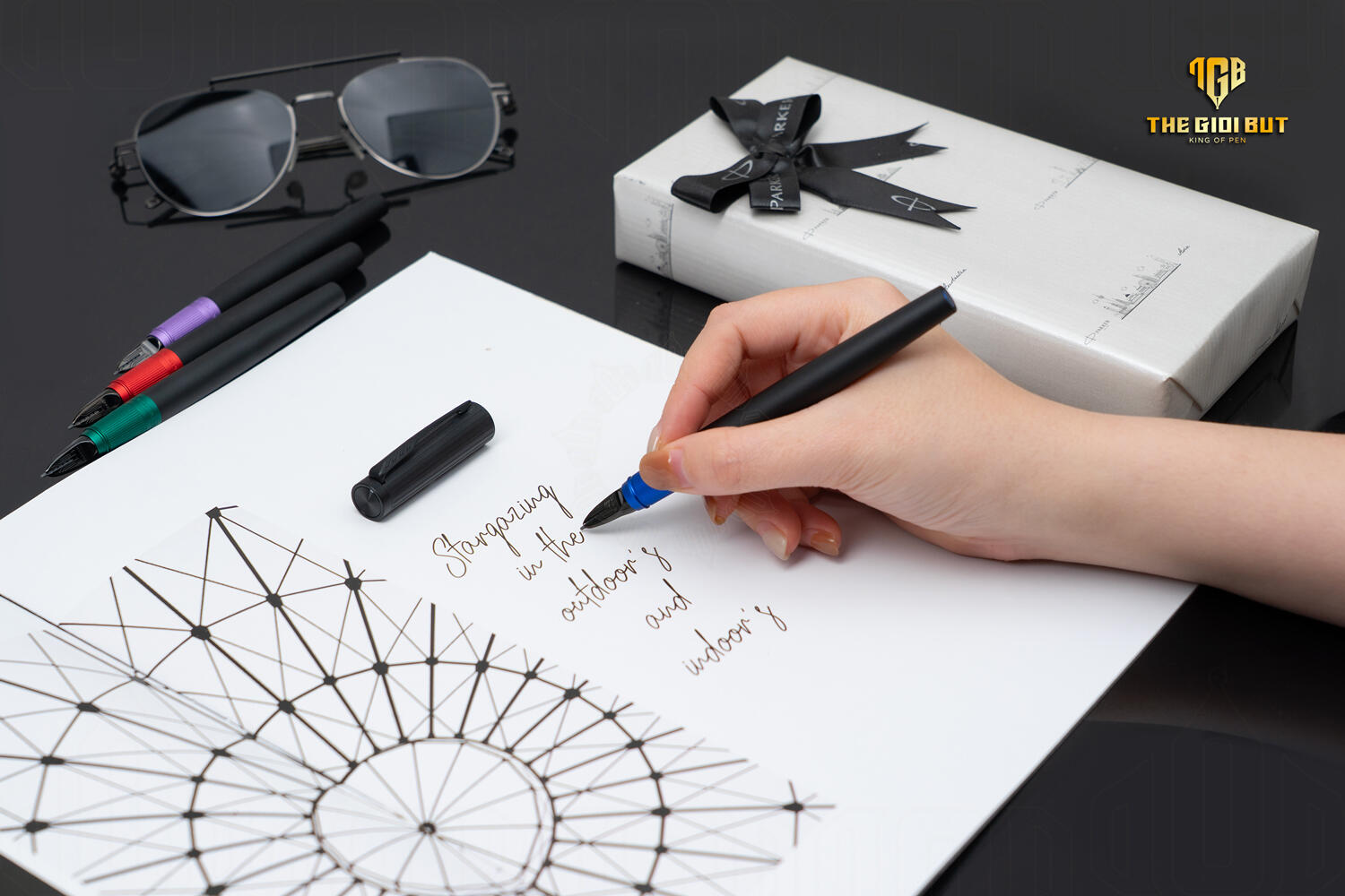 Parker Ingenuity Slim 5th Deluxe Black Blue 2172201 Tay