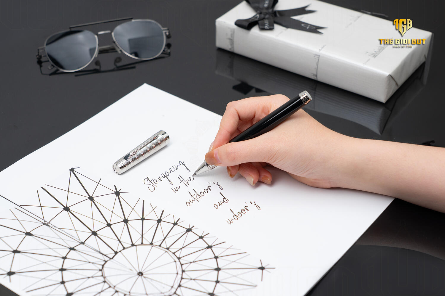 Parker Premier 2017 Custom Tartan Lacquer & Metal St Rollerball Pen 1931419 Tay