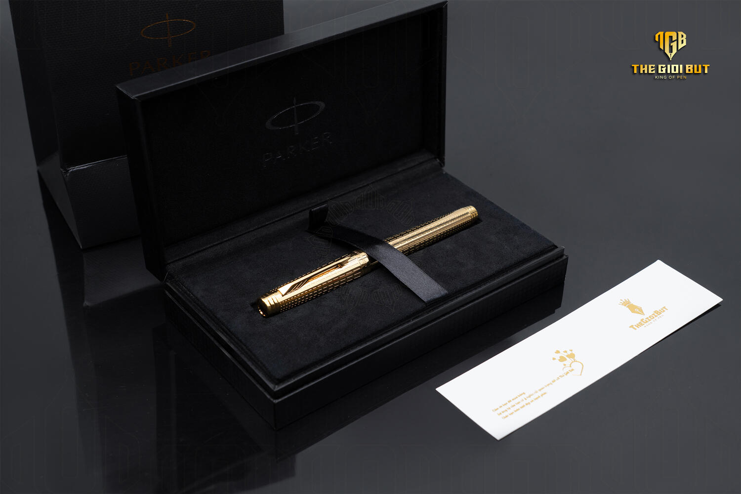 Parker Premier Deluxe Chiselling Gt Rollerball S0887950 Box