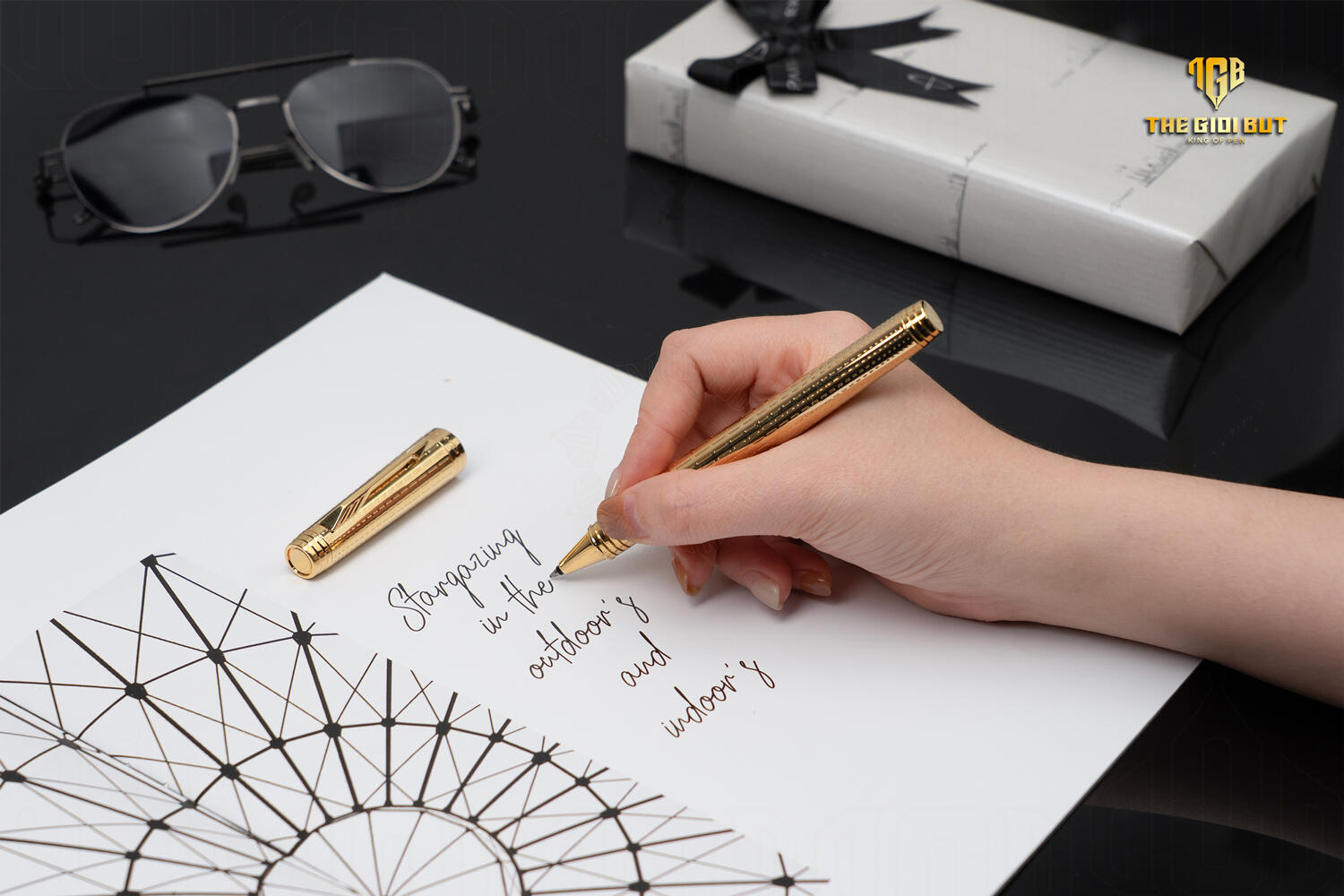 Parker Premier Deluxe Chiselling Gt Rollerball S0887950 Tay