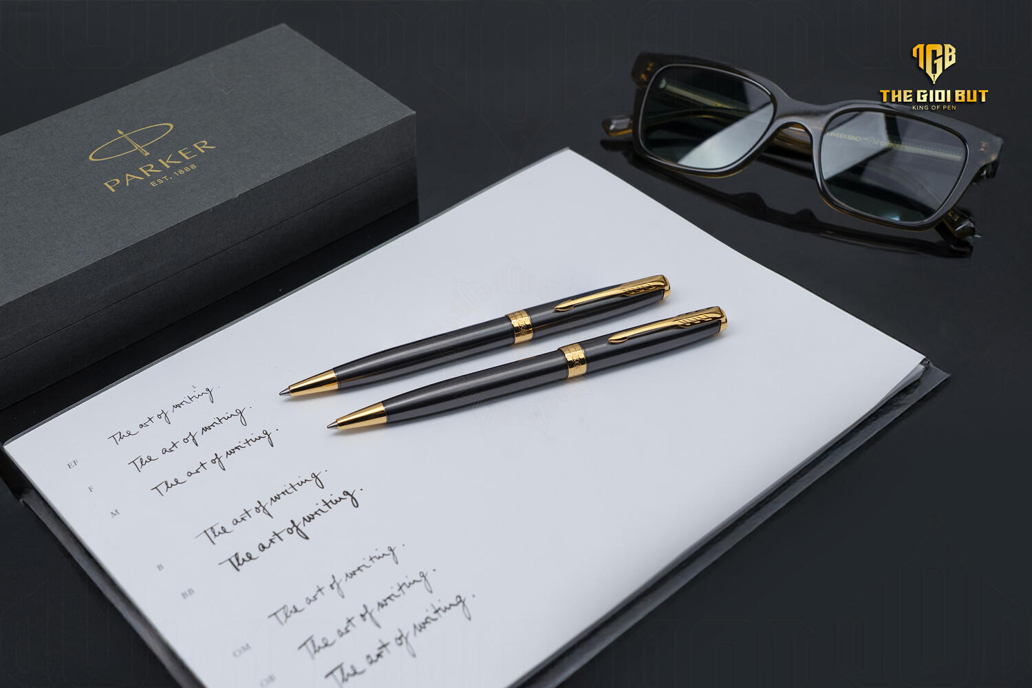 Parker Sonnet 2025 Grey Lacquer Gt Ballpoint Pen 2213679 801