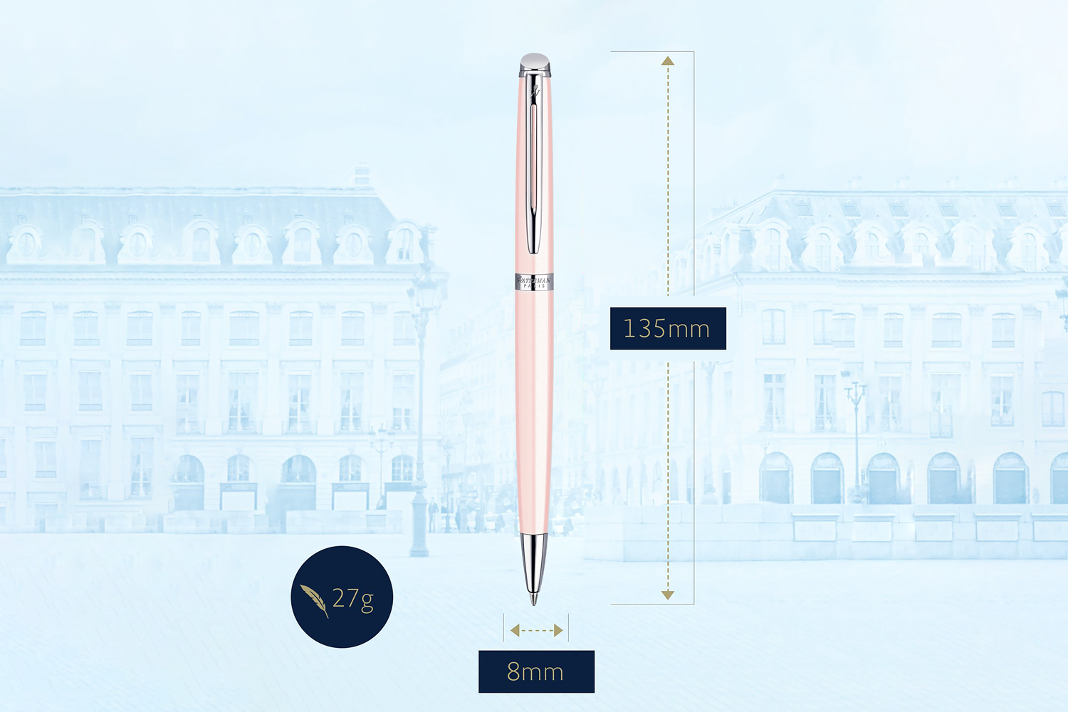 Waterman Hemisphere Essential Rose Wood Ct Ballpoint Pen 1891285 14