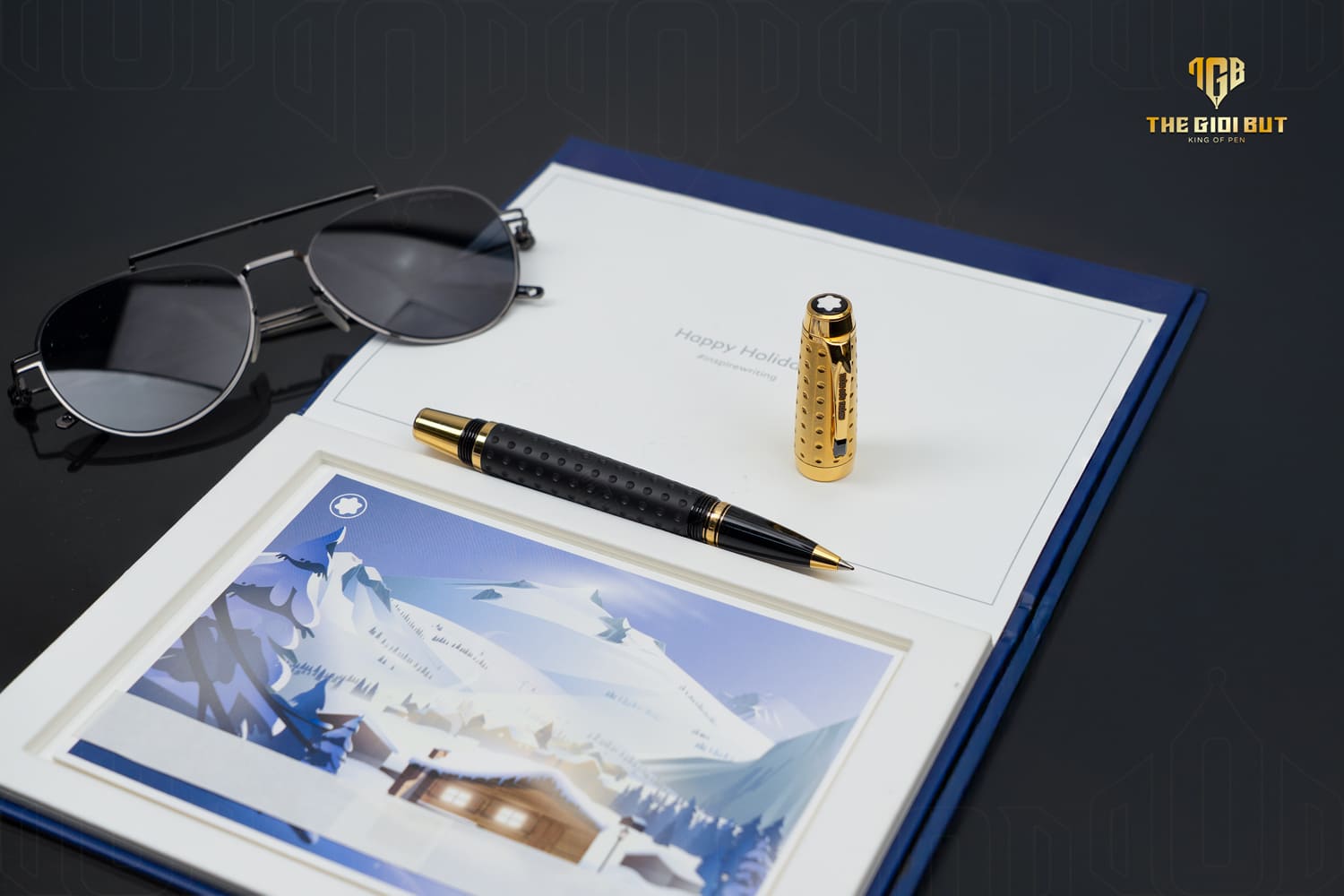 Montblanc Boheme Doue Gold Plated Rollerball Pen 36006 802