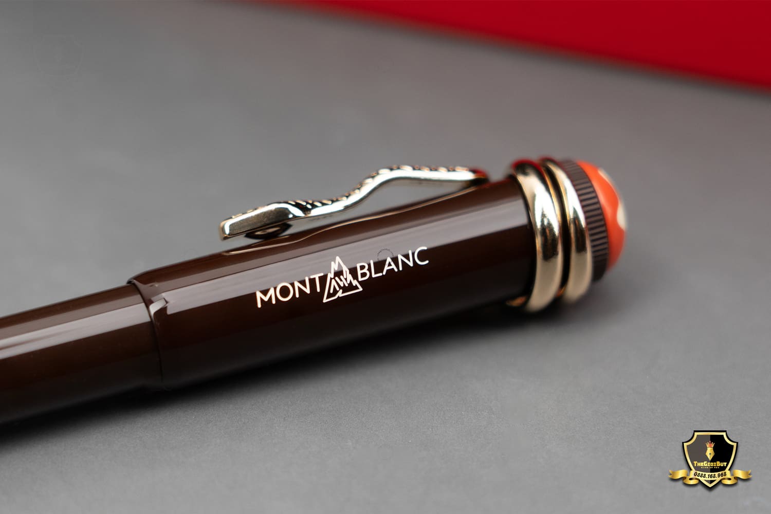 Montblanc Heritage Rouge Et Noir Tropic Brown Special Edition Ballpoint Pen Mb116553 803