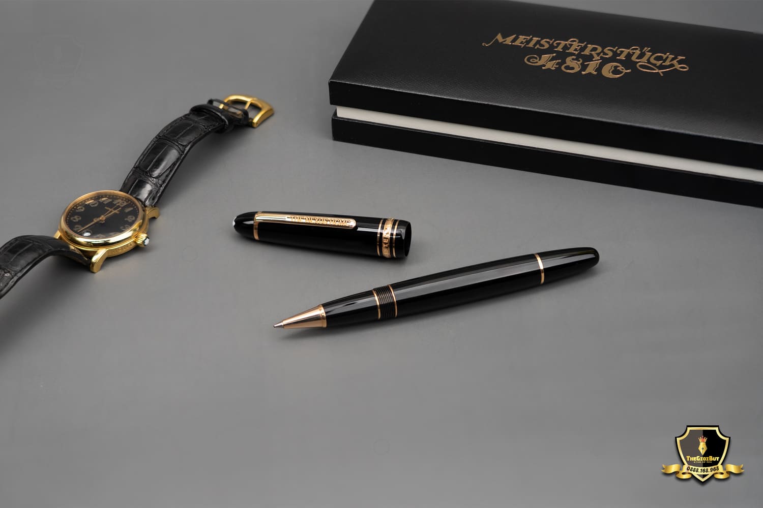 Montblanc Meisterstuck 90 Years Red Gold Legrand Rollerball Pen 111068 801c