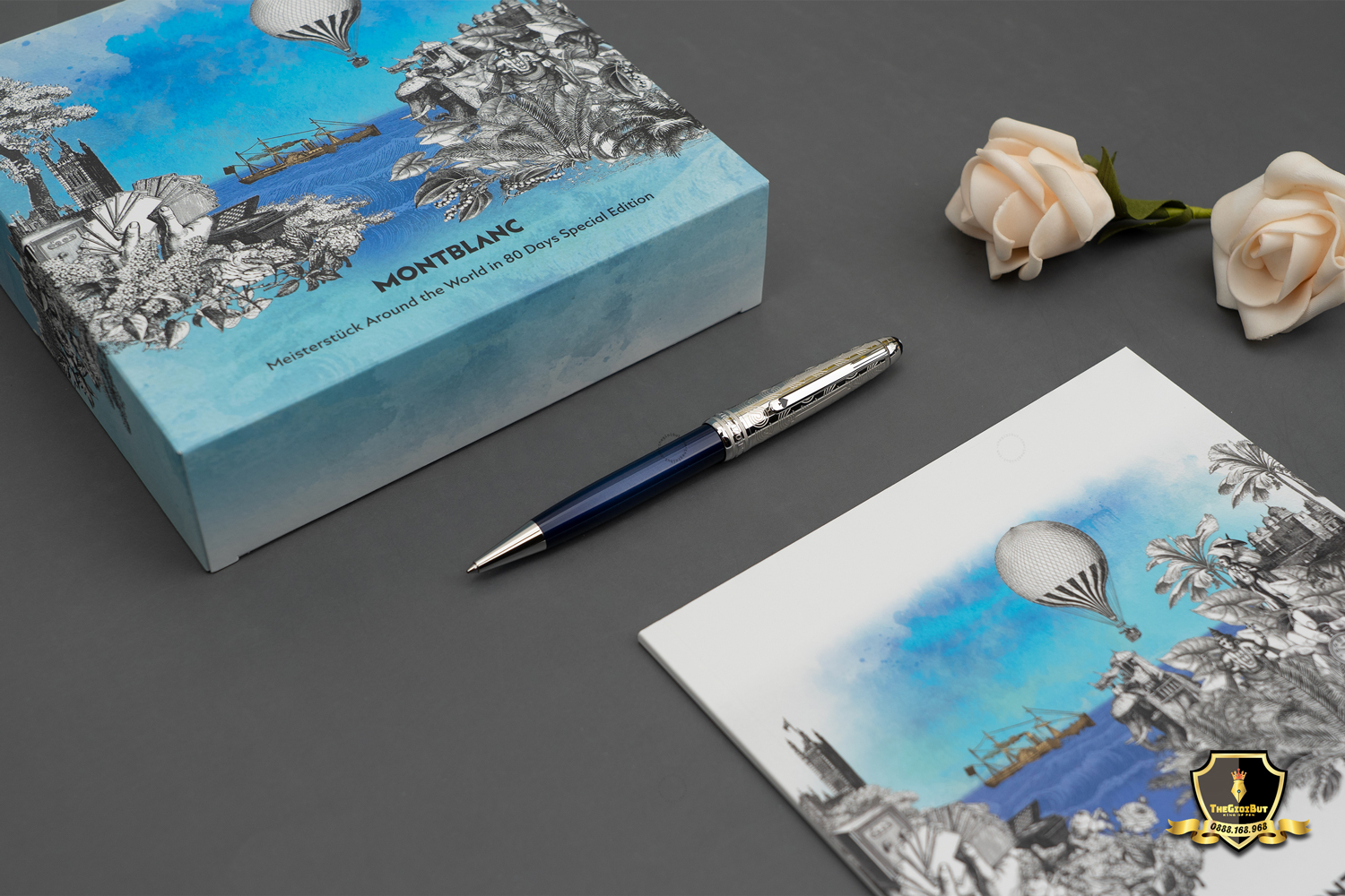 Montblanc Meisterstuck Around The World 80 Days Doue Ballpoint Pen Mb126351 801