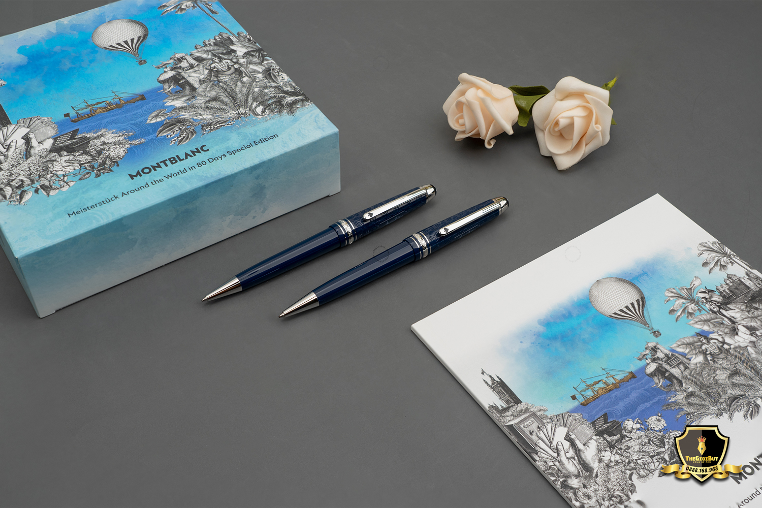 Montblanc Meisterstuck Around The World 80 Days Midsize Ballpoint Pen Mb126342 801