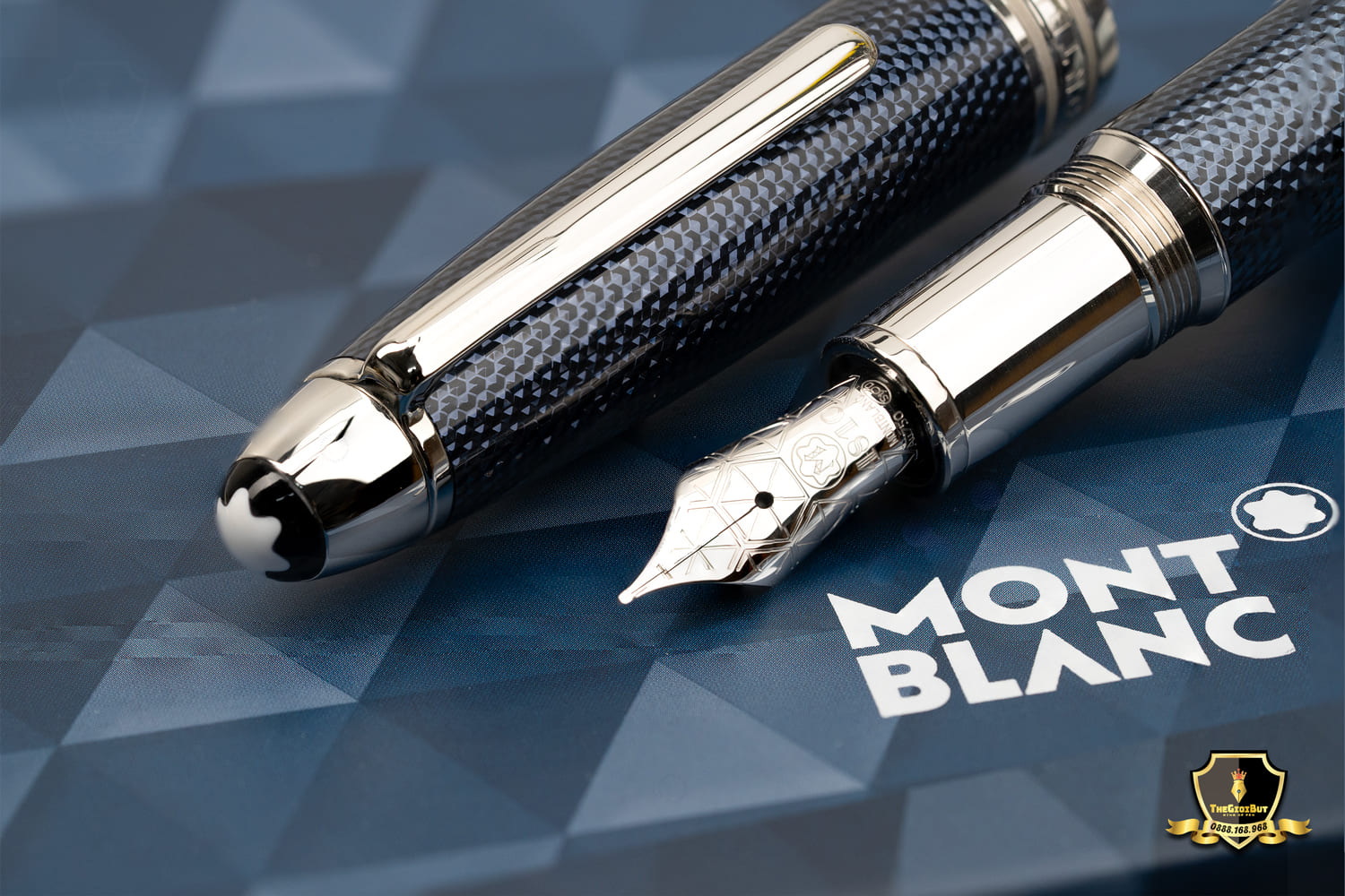 Montblanc Meisterstuck Blue Hour Solitaire Legrand Fountain Pen Mb112889 803