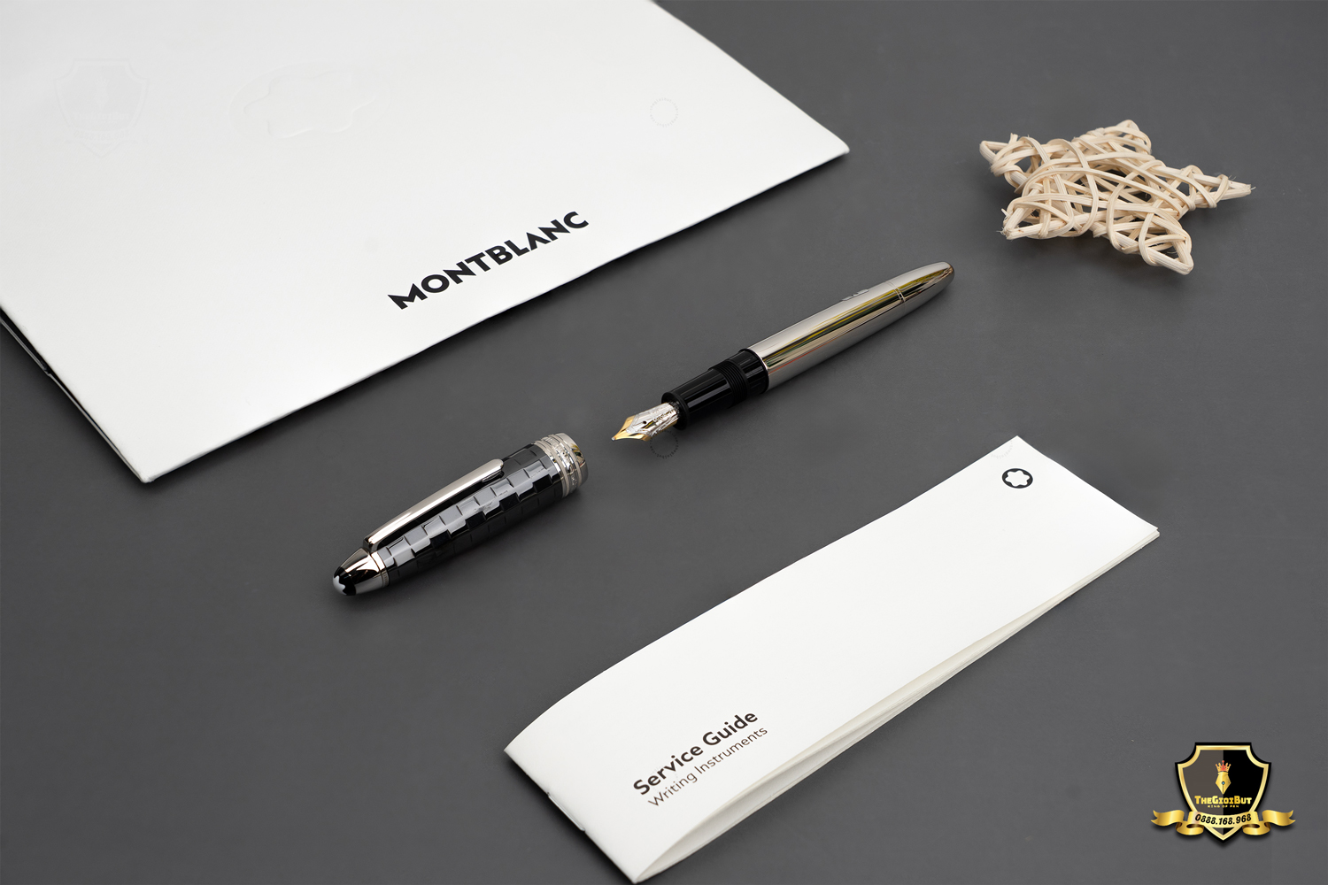 Montblanc Meisterstuck Ceramic Black Prisma Legrand Fountain Pen Mb103100 801