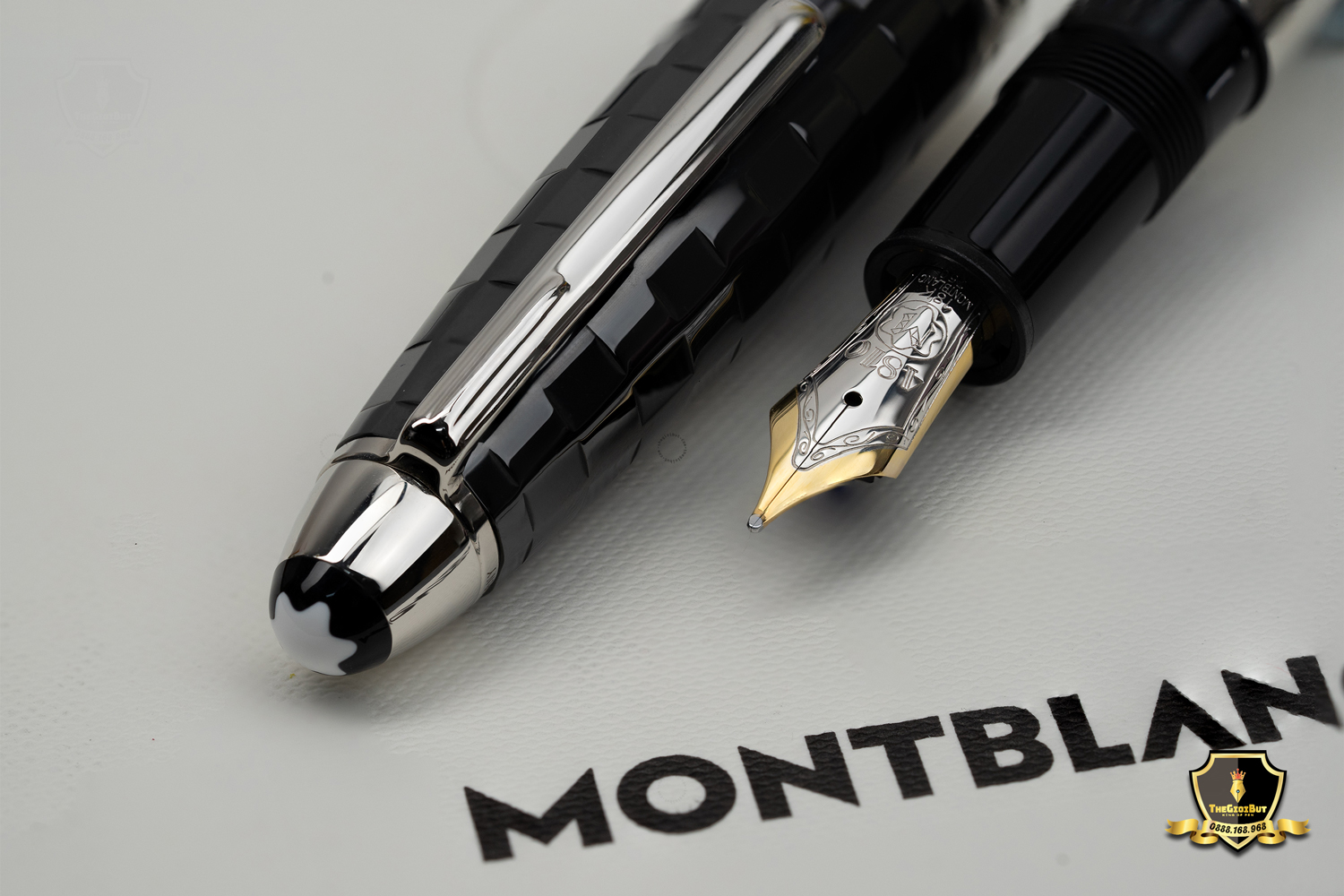 Montblanc Meisterstuck Ceramic Black Prisma Legrand Fountain Pen Mb103100 802