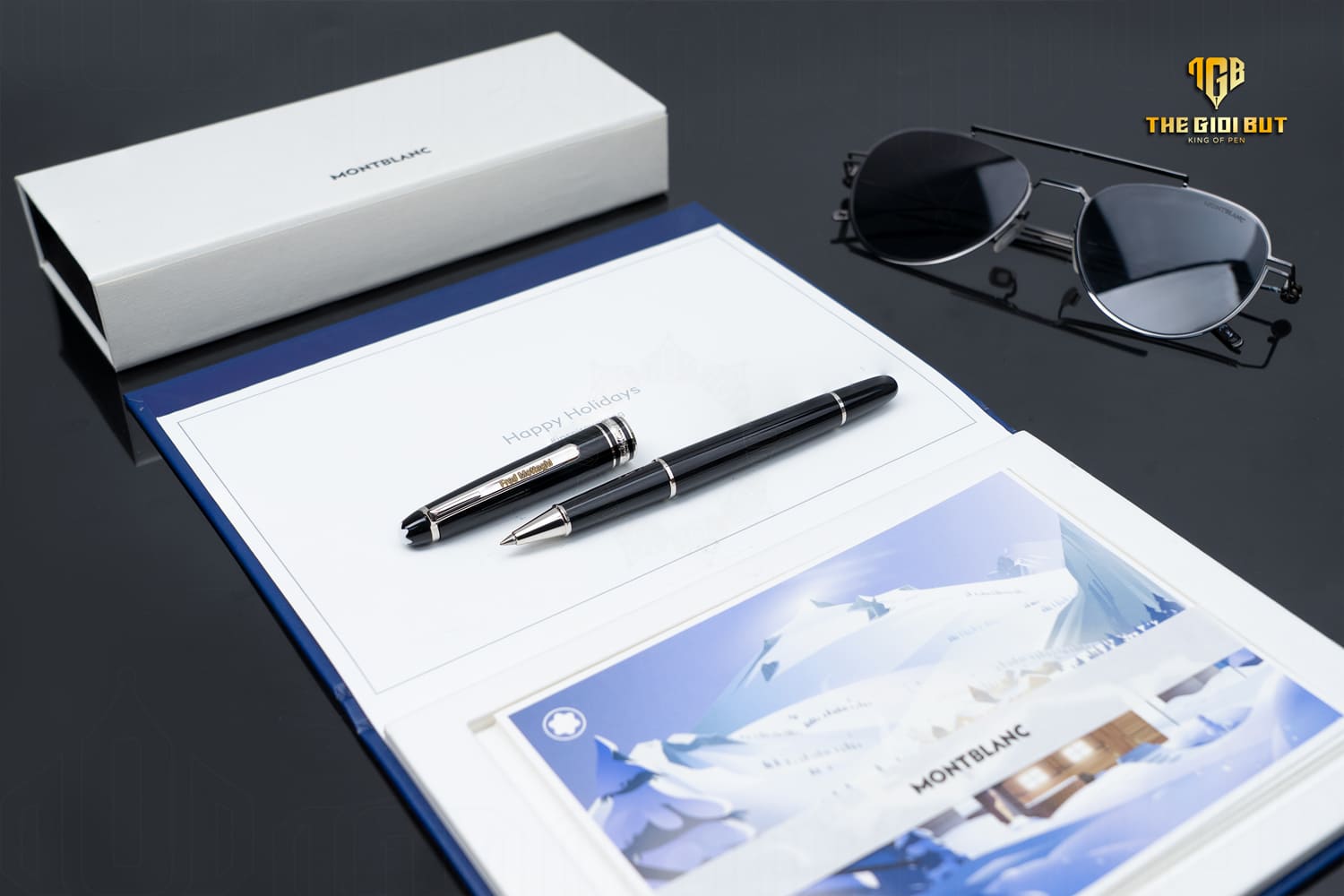 Montblanc Meisterstuck Classic Platinum Coated Rollerball Pen 2865 807a