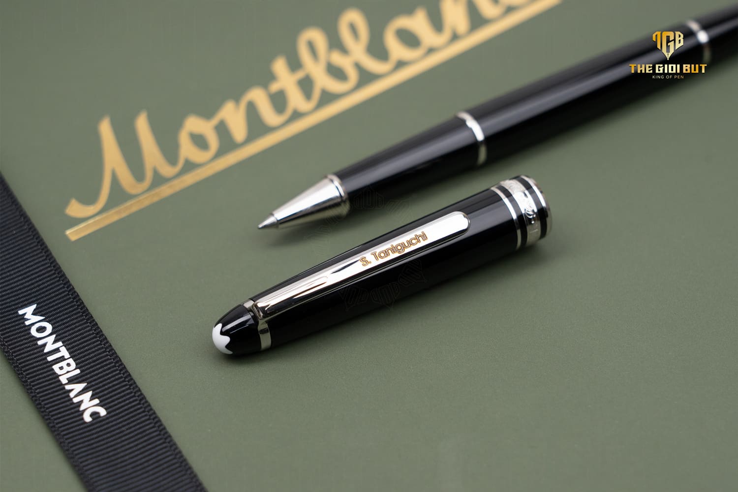 Montblanc Meisterstuck Classic Platinum Coated Rollerball Pen 2865 Khac 5