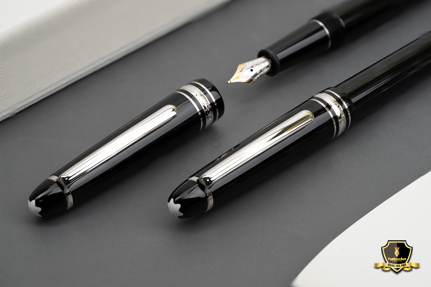 Montblanc Meisterstuck Classic Platinum Line Fountain Pen Mb106522 802