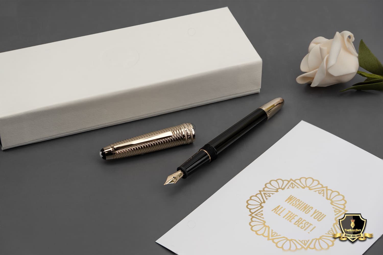 Montblanc Meisterstuck Doue Geometry Champagne Gold Classique Mb118092 801