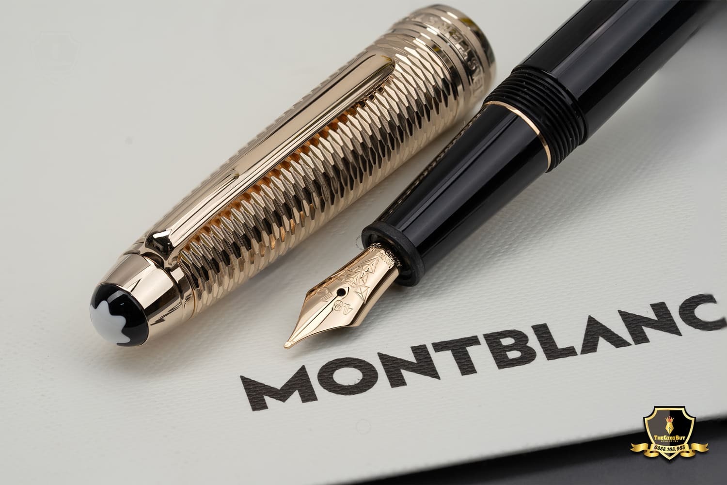 Montblanc Meisterstuck Doue Geometry Champagne Gold Classique Mb118092 803