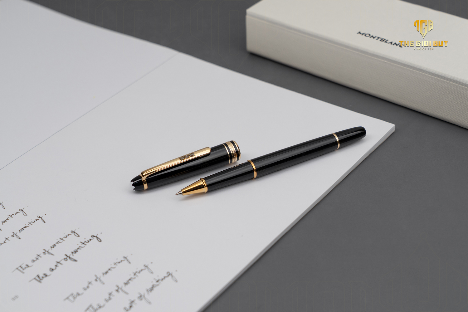 Montblanc Meisterstuck Gold Coated Rollerball Pen 12890 808