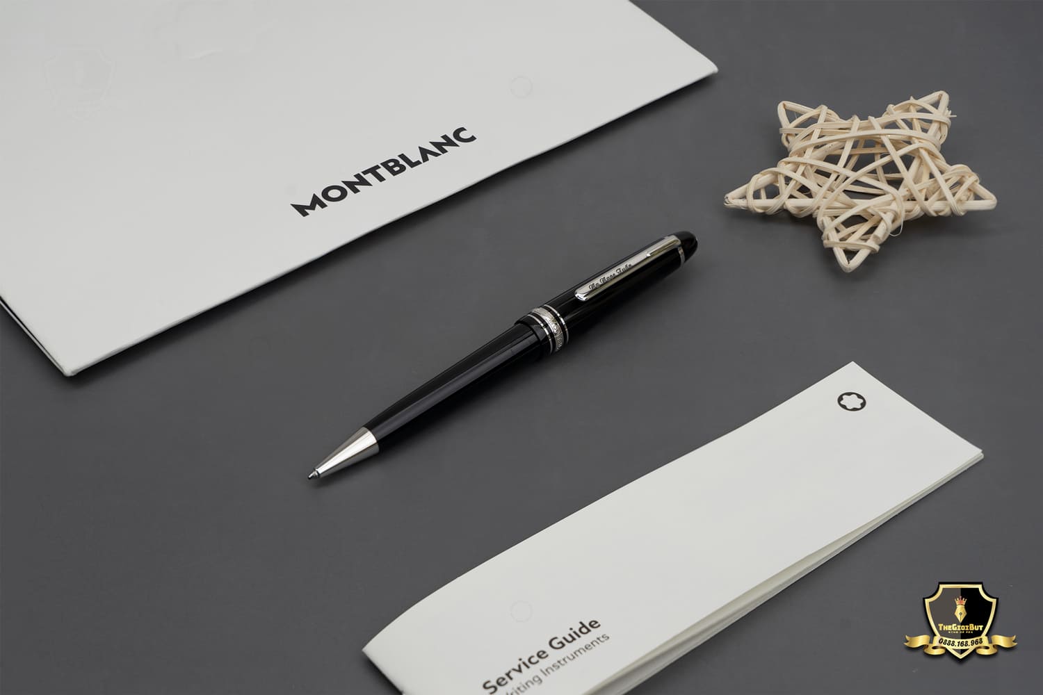 Montblanc Meisterstuck Midsize Platinum Ballpoint Pen Mb114185 801a