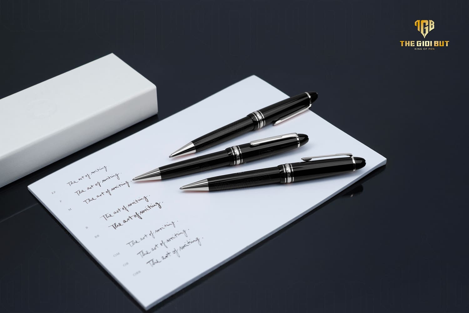 Bút bi Montblanc Meisterstuck Platinum Line Ballpoint Pen 2866 (Mã mới MB132446)