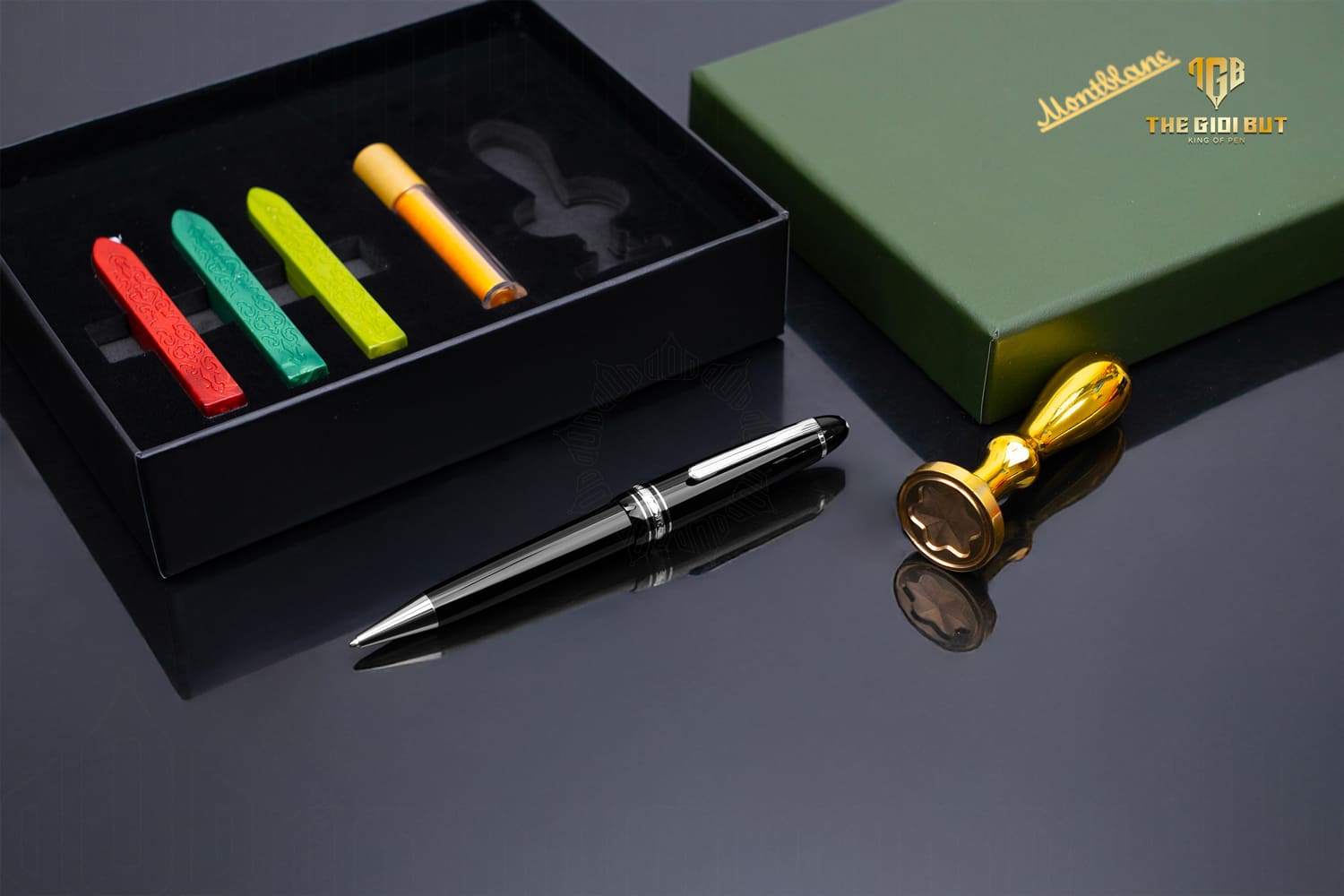 Bút bi Montblanc Meisterstuck Platinum Line Ballpoint Pen 2866 (Mã mới MB132446)